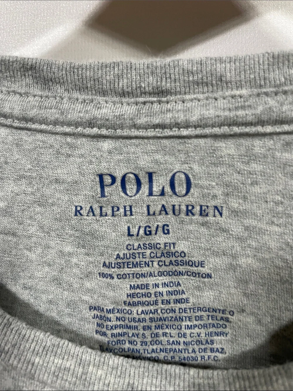 Polo by Ralph Lauren Men's Crew Neck T-Shirt - Gray